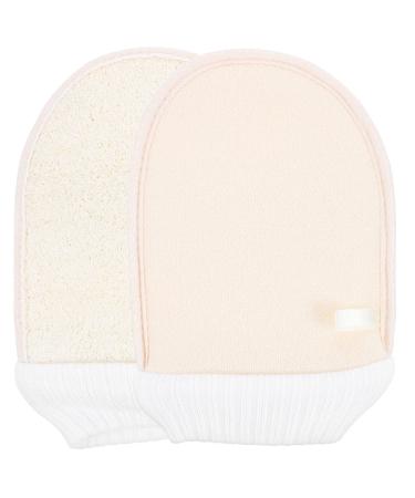 Supvox 2 Pieces Exfoliating Loofah Gloves Spa Body Scrub Gloves Dead Skin Remover Sauna Glove for Men Women