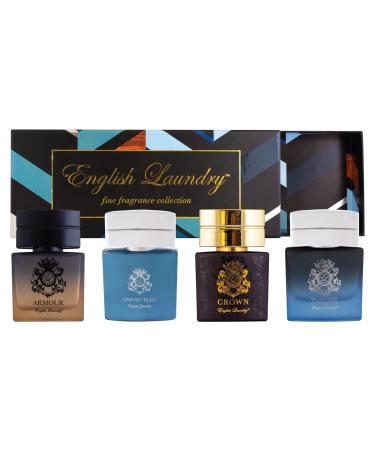 Herringbone Collection by English Laundry Armour Oxford Bleu Crown Throne 0.68 fl. oz. Spray for Men