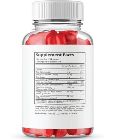 Vitaking Nova Optimal Keto ACV Gummies - 60 Gummies - Buy Online on GoSupps.com