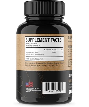 RAW Turkesterone Supplement | 10% Ajuga Turkestanica Extract | Testosterone Booster & Muscle Builder for Men | 60 Capsules Strength & Mood Enhancement - Buy Online on GoSupps.com