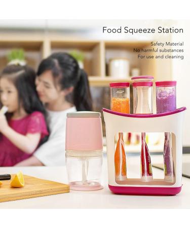 Fresh Squeezed Squeeze Station with 10 Storage Bags | Homemade Baby Food Maker | Toddler Fruit Puree Dispenser - Buy Online on GoSupps.com