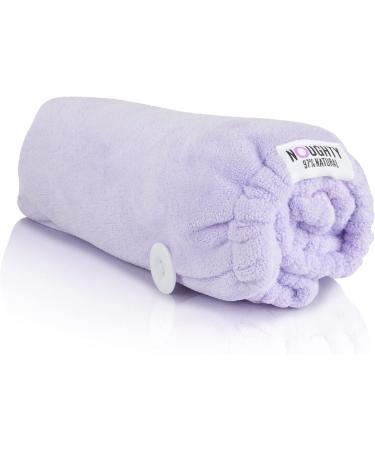 Noughty 97% Natural Purple Microfibre Hair Towel - Quick Drying Hair Wrap for Reduced Breakage and Frizz - Buy Online on GoSupps.com