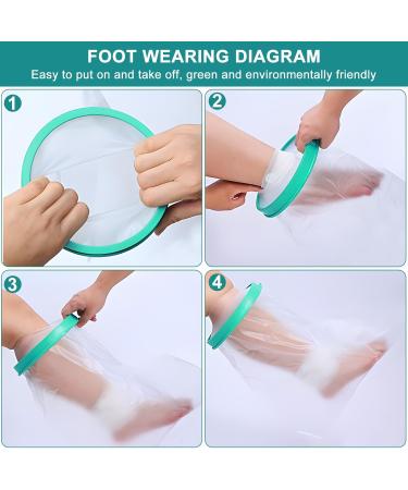 RAINPOP Waterproof Foot and Ankle Cast Cover - Reusable, Watertight Protector for Foot Wound, Orthopedic Boot - Adult Size - Buy Online on GoSupps.com