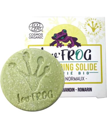 Lov'Frog - Organic Solid Shampoo Normal Hair - Chamomile Lavender Rosemary - 99.98% Natural Origin Certified Organic Cosmos Organic - Made in France - 50g - Buy Online on GoSupps.com