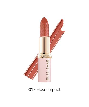 L'Or al Paris x Elie Saab Limited Edition Color Riche Haute Couture Lipstick 01 Musc Impact - Shop Internationally - Buy Online on GoSupps.com