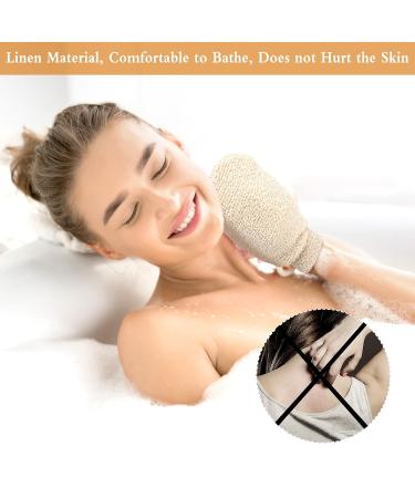 4 PCs Eco-Friendly Bath Shower Gloves - Double-Sided Scrub & Massage Body Peeling Tool - Buy Online on GoSupps.com