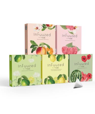 720 DGree "InfuZed" taste - 5 varieties Tasting range 100 bags at least 50 liters - without sugar no calories - for your drinking bottle: Of course delicious drinks just always & enjoy everywhere. - Buy Online on GoSupps.com
