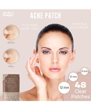 Medical Grade Acne Patches - 48 Hydrocolloid Patches for Clear Skin Reduces Inflammation & Redness Resealable Pouch - Buy Online on GoSupps.com