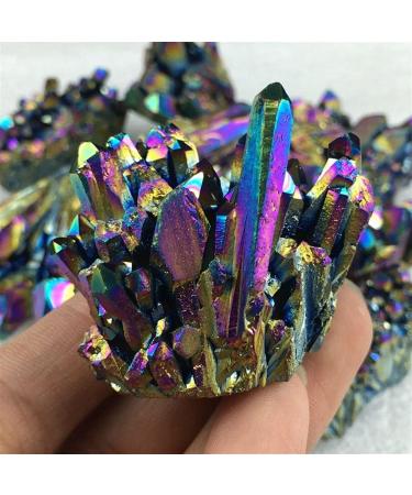 for Quality Natural Quartz Crystal Rainbow Cluster VUG Specimen Gemstones and Crystal Stone Mineral Specimen - Buy Online on GoSupps.com