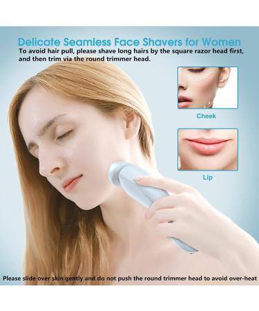 2-in-1 Women's Electric Razor & Bikini Trimmer | IPX7 Waterproof, Rechargeable, Painless Shaving | For Face, Underarms, Legs, Bikini Areas - Buy Online on GoSupps.com