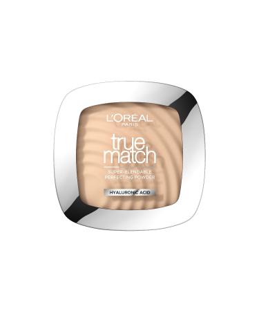L'Or al Paris Powder Foundation Super-Blendable With Hyaluronic Acid Light Texture for a Flawless Finish True Match Perfecting Powder W1 Golden Ivory 1 Count (Pack of 1) - Buy Online on GoSupps.com
