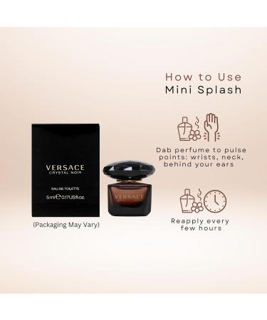 Versace Crystal Noir for Women Eau de Toilette Splash 5ml 0.17 Fl Oz (Pack of 1) - Buy Online on GoSupps.com