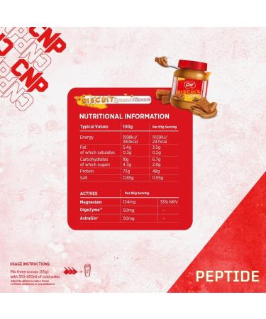 CNP Professional Peptide High Protein 48g Premium Timed Release Protein Blend Micellar Casein Digestive Enzymes 2.2Kg 6 Flavours Available (Biscuit Spread) New Biscuit Spread - Buy Online on GoSupps.com
