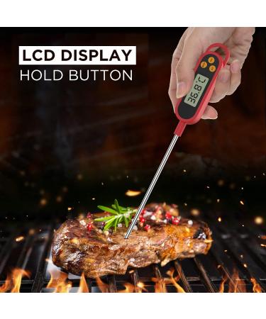 LCD Digital Kitchen Thermometer - Long Probe Versatile for Cooking Baking & Baby Food | Accurate Meat & Liquid Thermometer - International Shipping Available - Buy Online on GoSupps.com