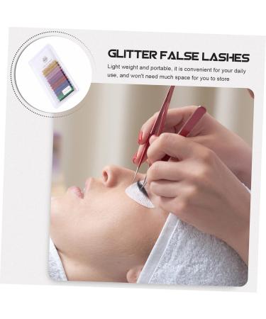 minkissy 6 Pairs Glitter False Eyelashes Halloween Glitter Lash Extensions Cosplay Lashes Color Lashes Extension Glitter Lashes False Lash Flash Costume Fake Lashes Artificial Extend Fiber - Buy Online on GoSupps.com