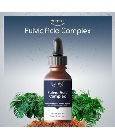 Fulvic Acid Complex Drops 1 Fl Oz Bottle | Hydration, Antioxidant, Gut Health | Immune Support | Nutrient Absorption | Trace Minerals | Cognitive Wellness | 2+ Month Supply - Buy Online on GoSupps.com