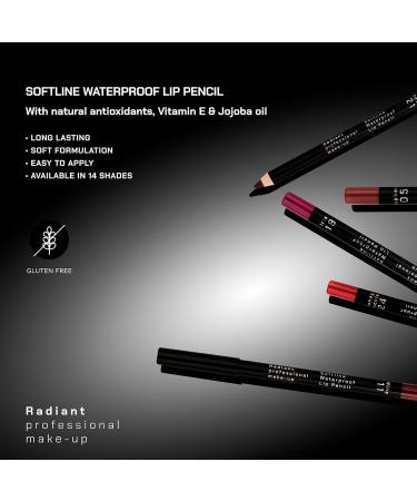 Radiant Professional Softline Waterproof Lip Pencil (22 HEATHER) - Non-Transfer Long Lasting Ultra Creamy Lip Liner with Vitamin E for Defined Lips - Buy Internationally - Buy Online on GoSupps.com