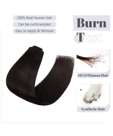 Buy SEGO 100% Remy Real Hair Clip-In Extensions - Thin Natural Black #1B-1 (35cm) - 60g - Affordable Quality - Buy Online on GoSupps.com