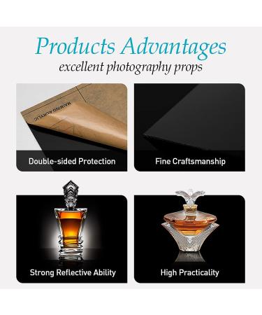 SPOKKI Photography Props for Product Photoshoot  7PCS Acrylic Mirror Reflection Board with Wipes Photo Props  Geometric Shape Reflector for Product Photography Background Ornaments (Black) - Buy Online on GoSupps.com