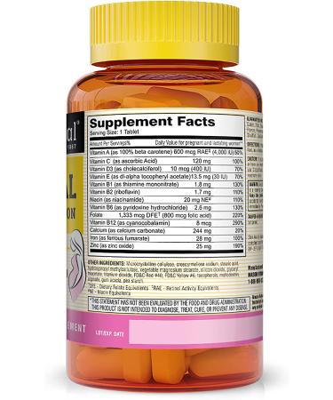 Mason Natural Prenatal Vitamins - Masonatal 100 Tablets for Expecting Moms - Buy Online on GoSupps.com