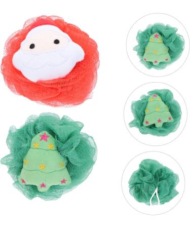 2pcs Exfoliating Bath Ball Shower Puff Sponges for Girls - Soft Bathing Loofah Accessories | Ideal for Holiday Gifting - Buy Online on GoSupps.com