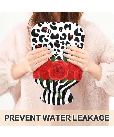 1L Heat Bottle with Flower & Leopard Patterns | Small Warm-Up Bag for Pain Relief & Hot/Cold Therapy | BPA-Free - Buy Online on GoSupps.com