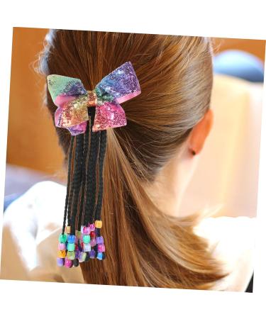 SAFIGLE Wigs Ponytail Extension for Women Braids Hair Extension Bowknot Braided Ponytail Synthetic Hairpiece Hair for Braiding Braided Wig Hair Accessories Child Cosplay Chemical Fiber As Shown 03 29X16CM - Buy Online on GoSupps.com