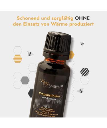 Buy Honigmeisterei Propolis Tincture 20ml - 40% Natural Propolis | Pure Additive-Free Drops from Black Forest Beekeeping - Buy Online on GoSupps.com