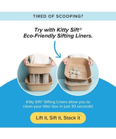 Kitty Sift Disposable Sifting Litter Box & Liners - Large - 6 Piece Set - Buy Online on GoSupps.com