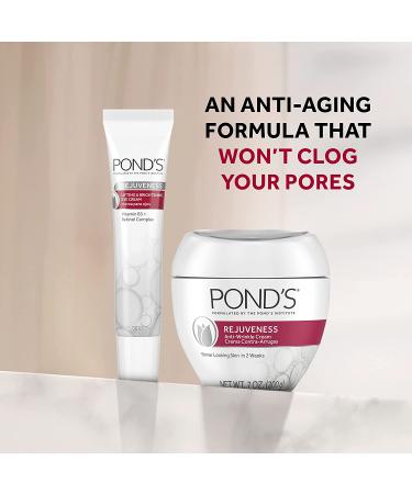Pond's Anti-Wrinkle & Eye Cream Duo - Rejuvenating Anti-Aging Moisturizer with Vitamin B3 & Retinol Complex - Buy Online on GoSupps.com
