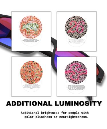 Flbirret Colorblind Corrective Glasses | Improve Red-Green Color Perception & Vision | International Shipping Available - Buy Online on GoSupps.com