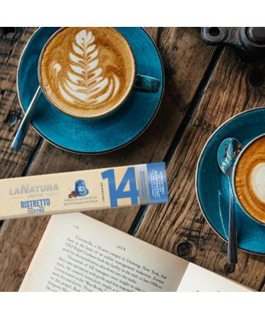 La Natura Lifestyle 120x Ristretto coffee capsules compatible with Nespresso capsule machines | made of aluminium | 100% recyclable - Buy Online on GoSupps.com