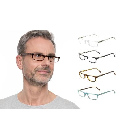 Edison & King Practical Reading Glasses - Premium +1.00 dpt Lenses in Brown | Two Wearing Options for International Shipping - Buy Online on GoSupps.com