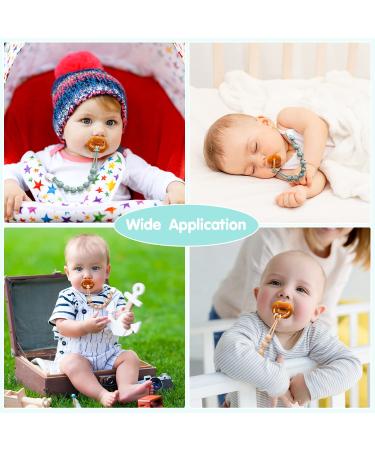 Pacifier Clip for Boys and Girls - 2 in 1 Silicone Holder and Teething Clip - Gift for Baby Shower, Birthday, Christmas - Style A - Buy Online on GoSupps.com