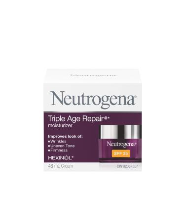 Neutrogena Anti Aging Face Cream SPF 25 Triple Age Repair for Wrinkles Tone and Firmness 48 mL