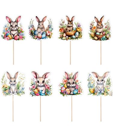 Easter Bunny Cupcake Toppers Easter Bunny Cupcake Toppers | Wafer Rice Paper Cake Toppers Decoration for Easter and Birthday Eastuy - Buy Online on GoSupps.com