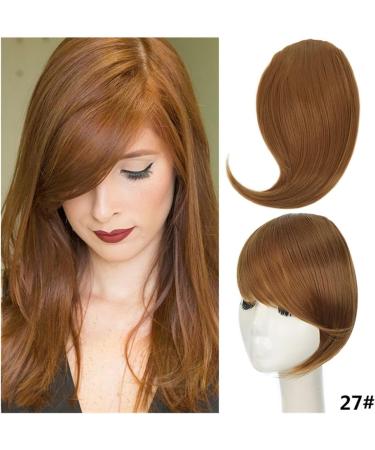 Bangs Hair Synthetic Side Bangs Hair Extensions Clip in Side Bangs Fake Fringe Hairpiece High Temperature Black Blonde False Hair Hair Extensions(SW233-03) - Buy Online on GoSupps.com