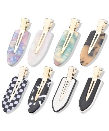 8 PCS No Bend Hair Clips Hair Barrettes for Women Thin Hair Non-Crease Makeup Hair Clips Fashion Gifts for Women and Girls