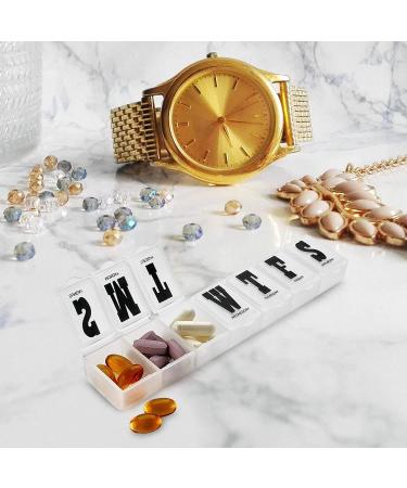 Weekly Pill Dosers - 2-Pack Medication Planner & Reminder for Vitamins | Organize Pills by Day for Travel & Daily Use - Buy Online on GoSupps.com