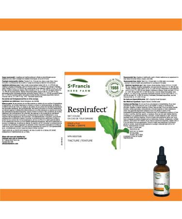 St. Francis Respirafect Lung Infections Tincture - 50ml - Coughs Chest Complaints - Buy Online on GoSupps.com