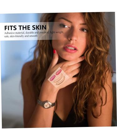 FRCOLOR 200 Pcs Makeup Hand Palette & Adhesive Cosmetic Plates for Foundation Nail Art & Color Mixing - Ideal for Professionals - Buy Online on GoSupps.com