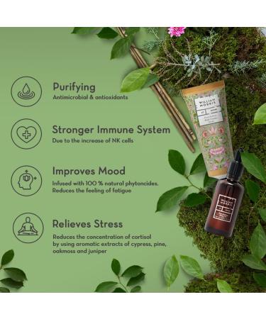 William Morris At Home Forest Bathing Body Care Set | Body Cream 100ml & Body Oil 45ml - Buy Online on GoSupps.com