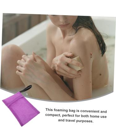 VINTORKY Soap Pouch for Shower Nylon Bar Soap Scrubber Pouch Soap Bags Purple Bar Soap Scrubber - Buy Online on GoSupps.com