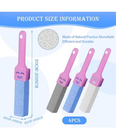 Pumice Stone Toilet Brush Set - 3 Pieces with Handle for Effective Toilet Cleaning | Gray & Pink | International Shipping Available - Buy Online on GoSupps.com