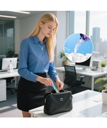 Pack of 15 individual mouthwash sachets long-lasting freshness with fruit flavor for daily use at home or while traveling for adults - Buy Online on GoSupps.com