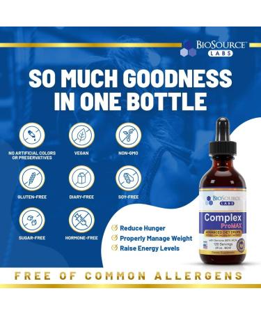 BioSource Labs Complex ProMAX Premium Diet Drops - 2 Fl Oz (Pack of 2) - Buy Online on GoSupps.com