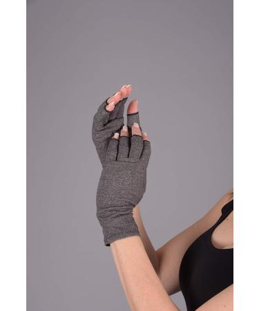 Buy Arthritis Compression Gloves with Hydrating Benefits - Grey | Relief & Comfort for Joint Pain - Buy Online on GoSupps.com