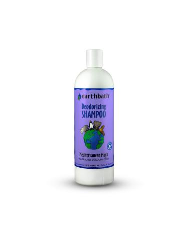 earthbath Deodorizing Dog Shampoo  Best Shampoo for Smelly Dogs, Neutralizes Odors, Made in USA - Mediterranean Magic with Rosemary, 16 oz