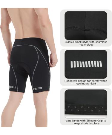 NOOYME CYONE POST Men's 4D Bicycle Pants - Quick-Drying & Elastic Bike Pants with Seat Cushion - Improved Elasticity Air Permeability - Black XL - International Shipping - Buy Online on GoSupps.com