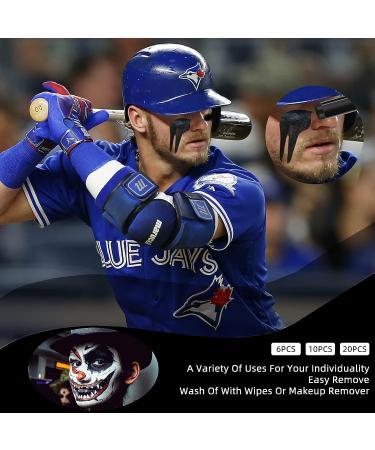 Eye Black Baseball Kits | Face & Body Paint Sticks for Athletes | Halloween SFX Makeup | 6PCS Black - Buy Online on GoSupps.com